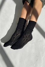Load image into Gallery viewer, Modal Eyelet Socks
