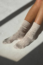 Load image into Gallery viewer, Modal Eyelet Socks
