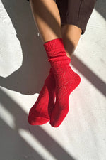 Load image into Gallery viewer, Modal Eyelet Socks
