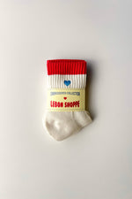 Load image into Gallery viewer, Embroidered Color Block Girlfriend Socks
