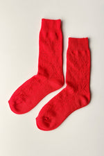 Load image into Gallery viewer, Modal Eyelet Socks
