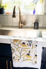 Load image into Gallery viewer, Bee Garden Tea Towel
