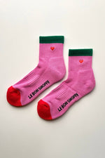 Load image into Gallery viewer, Embroidered Color Block Girlfriend Socks

