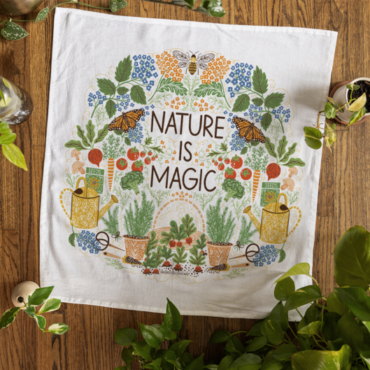 Limited Offer - Gingiber for Gardenary Tea Towel