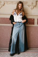 Load image into Gallery viewer, Come as You Are Denim Maxi Skirt
