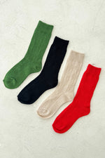 Load image into Gallery viewer, Modal Eyelet Socks
