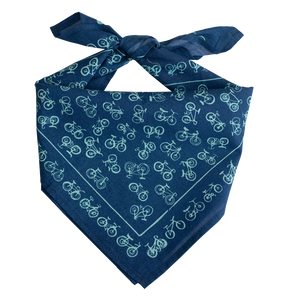 No. 052 Bikes Blue Bandana