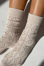 Load image into Gallery viewer, Modal Eyelet Socks
