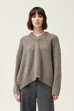 Load image into Gallery viewer, V-NECK OVERSIZED PULLOVER
