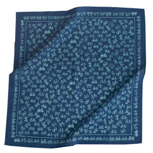 No. 052 Bikes Blue Bandana