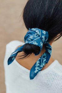 No. 052 Bikes Blue Bandana