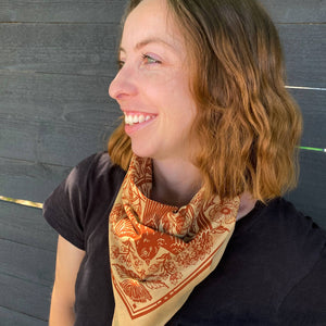 Fawn Barn Swallow Bandana