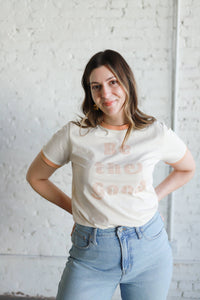 Be the Good Womens Relaxed Graphic Ringer Tee
