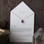 Load image into Gallery viewer, Amethyst Necklace - Single Stone

