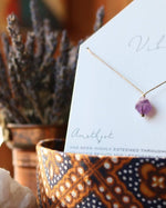 Load image into Gallery viewer, Amethyst Necklace - Single Stone
