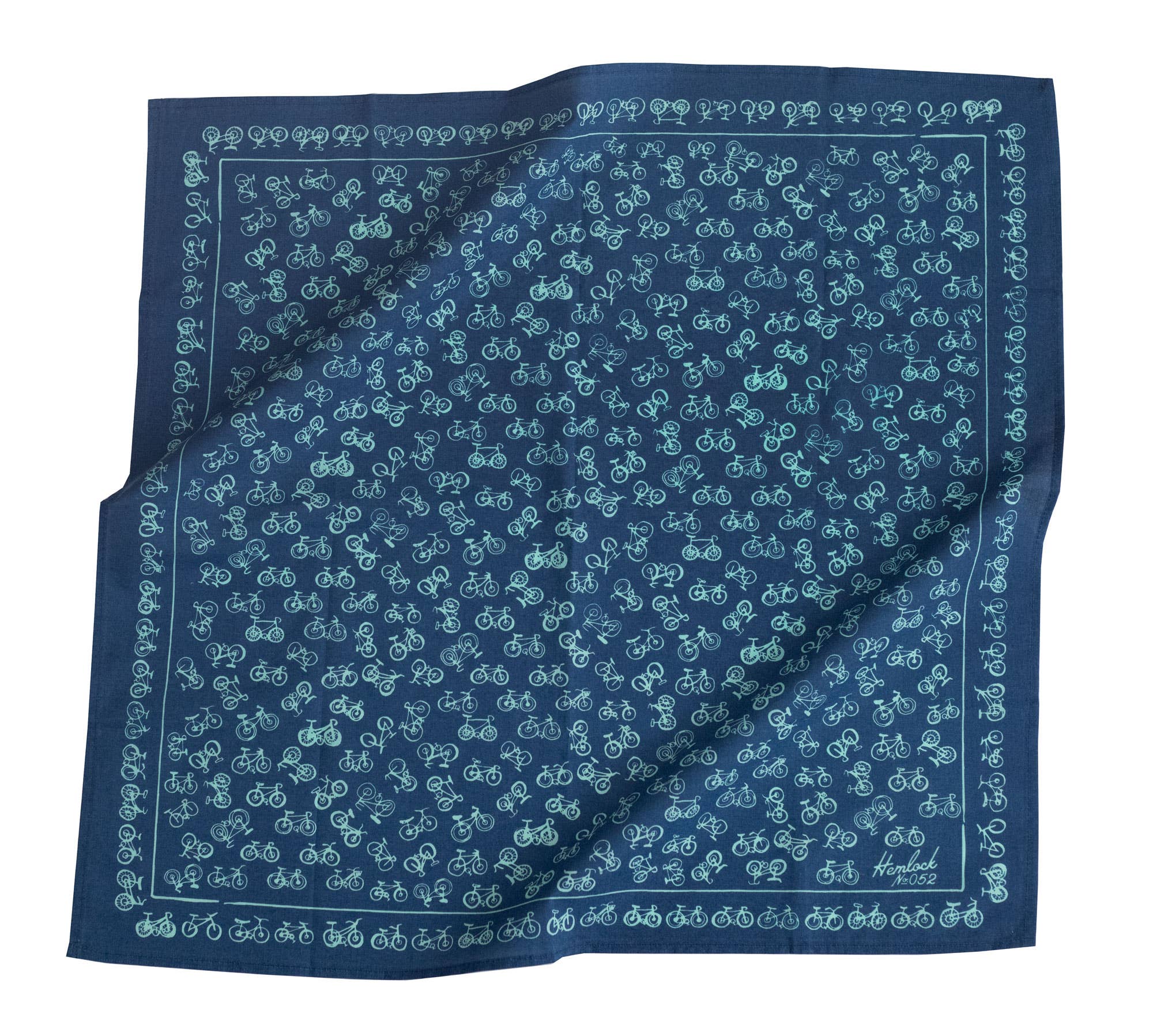 No. 052 Bikes Blue Bandana