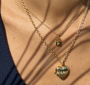 JW - Mama Heart Locket Necklace