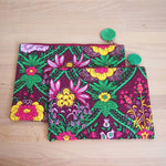 Load image into Gallery viewer, Floral Zipper Pouch-Large
